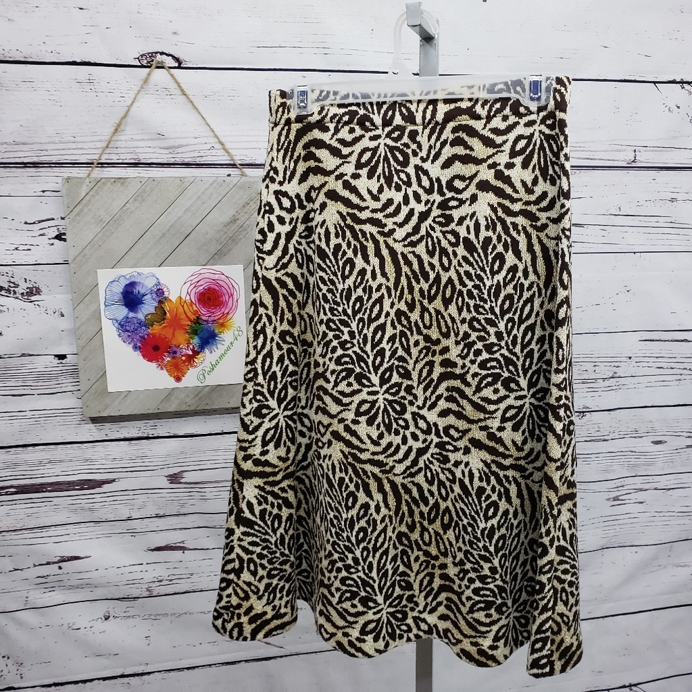 St. John Sport Animal Print Skirt